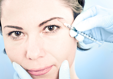 Vistabel therapy for facial wrinkles